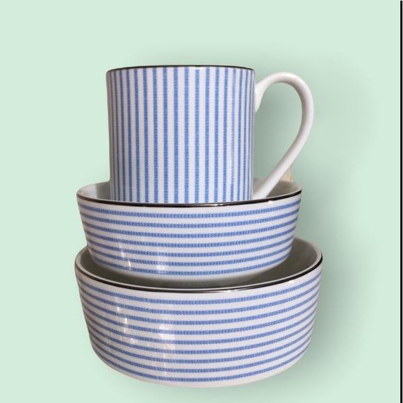 Kate Spade Laurel Street Porcelain Soup Bowl Mug and Fruit Bowl By Lenox - Picture 3 of 6